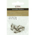 12mm Dark Silver Colour Metal Alloy Leather Clamps